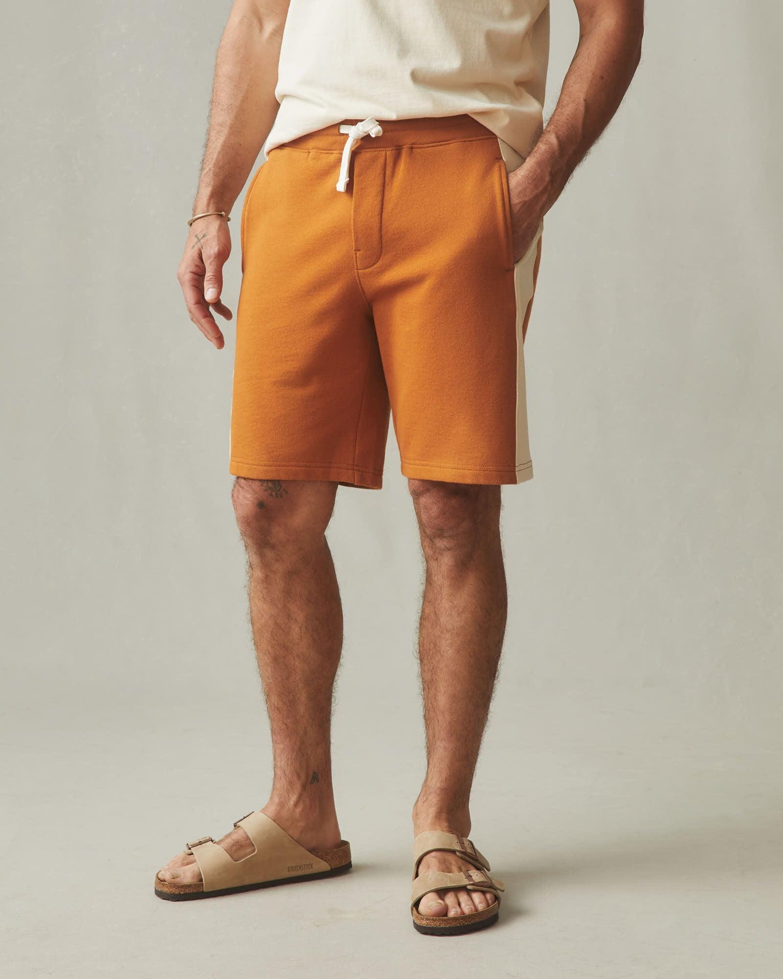 Men's Colorblock Sweatshort - Canyon Clay Creme Brulee Male Product Image