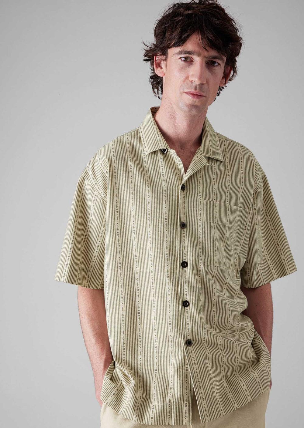Cotton Linen High Break Blazer | Wood Ash Product Image