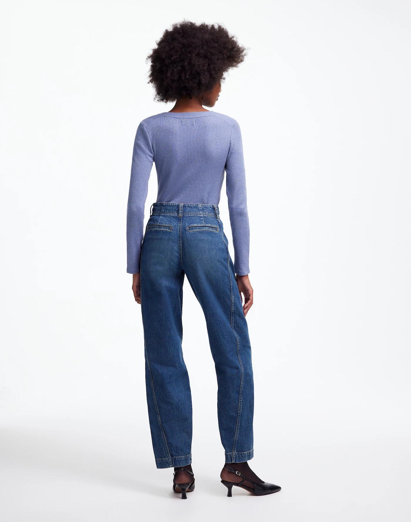 Tapered Denim Trousers Product Image