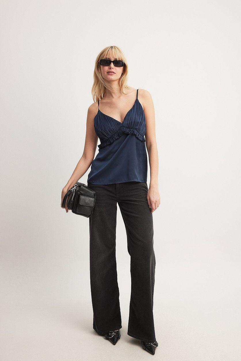 Plissé Satin Singlet Product Image