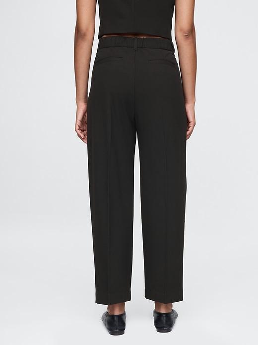 365 High Rise Brushed Twill Pleated Taper Trousers Product Image