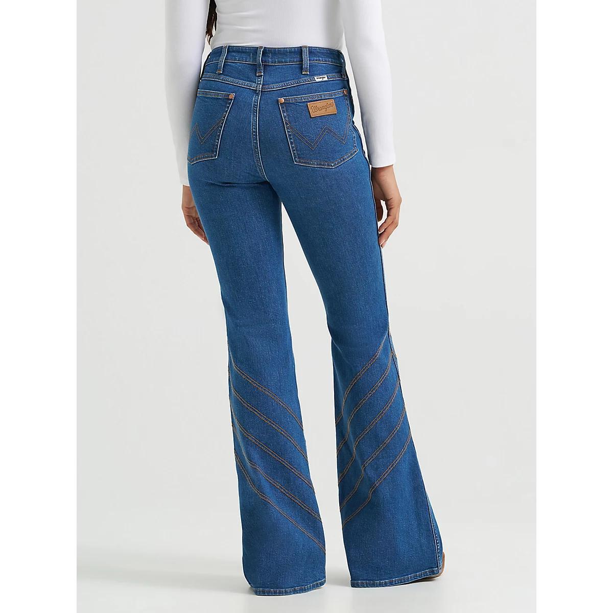 Women's High Rise Flare Jean in Carolina Product Image