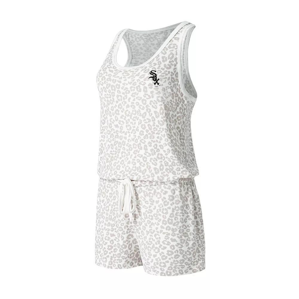 Women's Concepts Sport Cream Chicago White Sox Montana Hacci Knit Romper, Size: Small, Beige Product Image