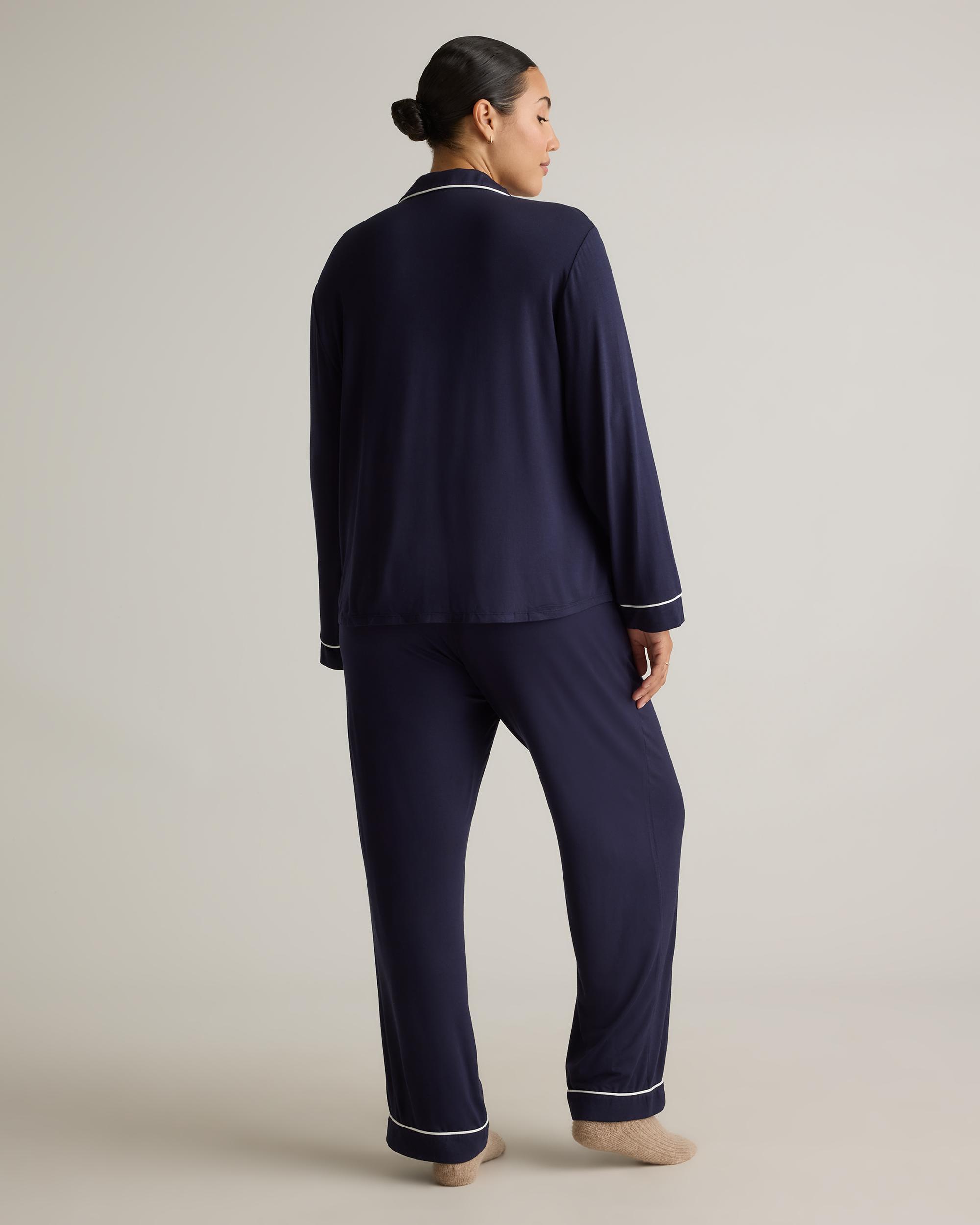 Quince | Women's Bamboo Jersey Long Sleeve Pajama Set Product Image
