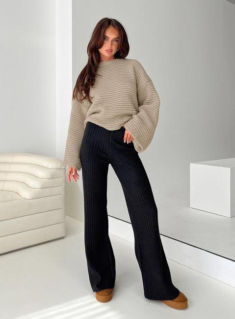 Montana Knit Pants Black Product Image