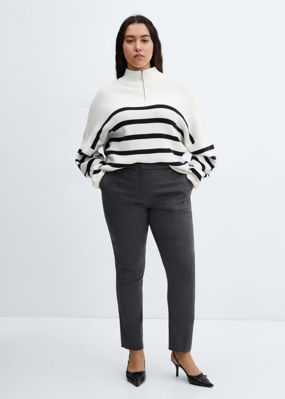 Mango Womens Crop Skinny Pants Product Image