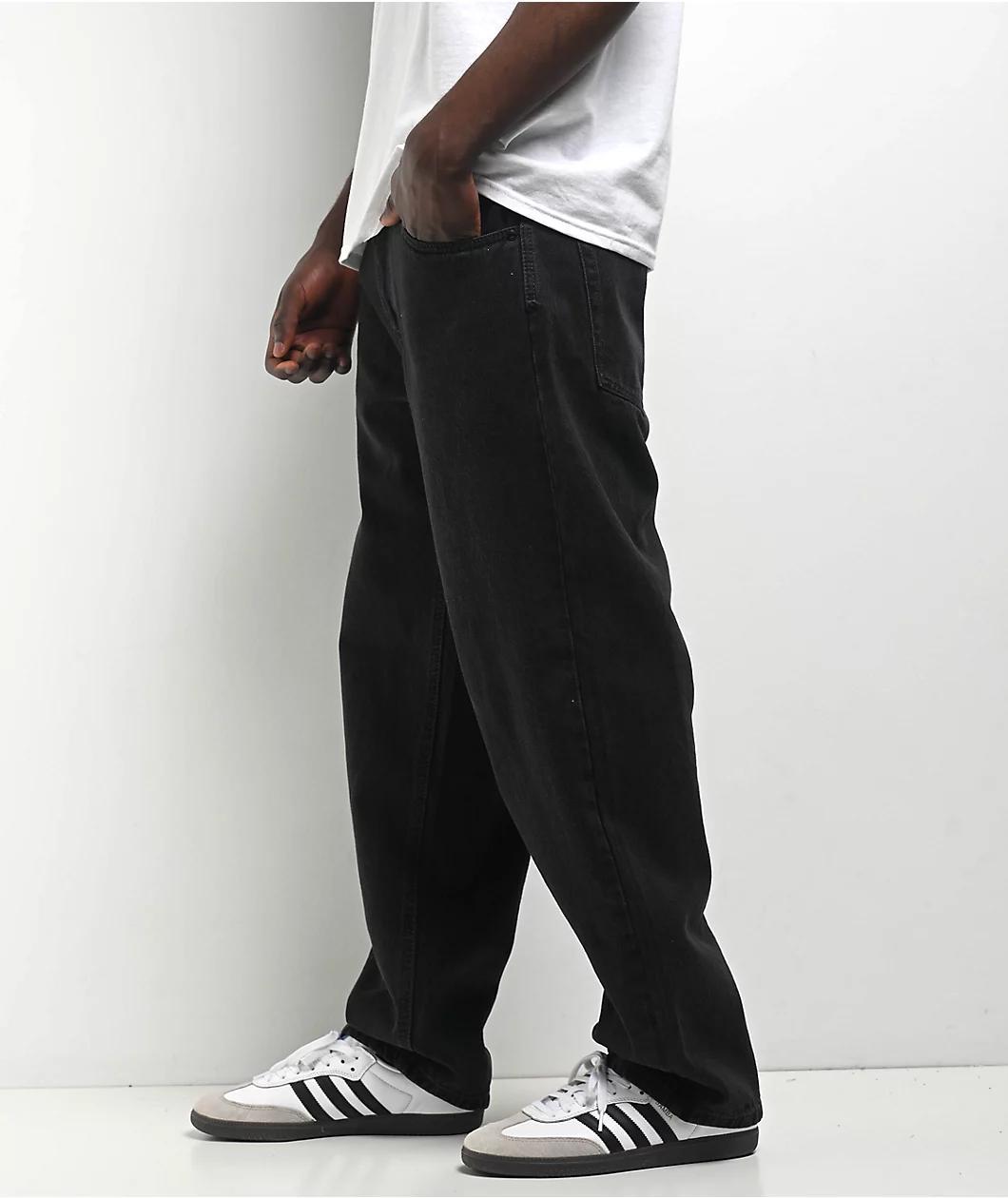 Empyre Shmutz Black Wash Loose Fit Skate Jeans Product Image