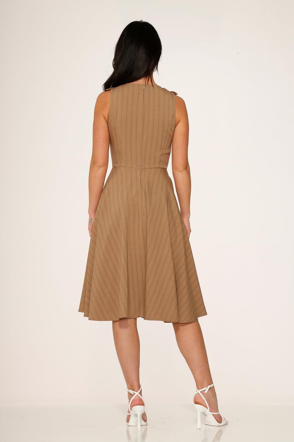Camel Swing Dress Product Image