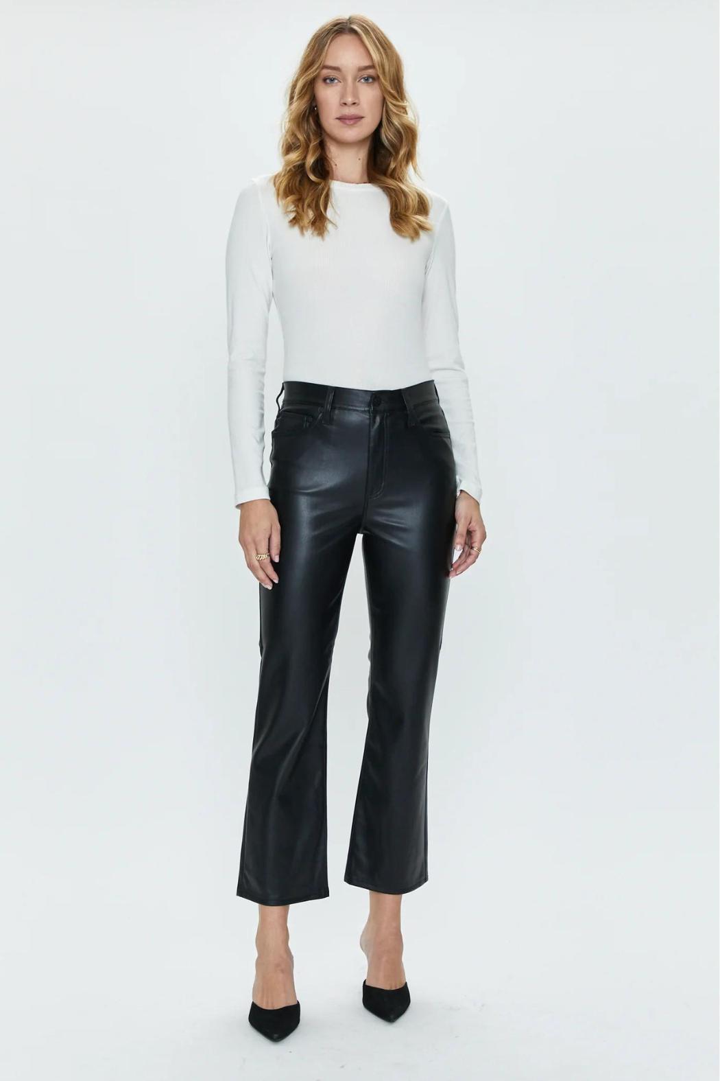 "Lennon" Boot Leg Leather Pant Product Image