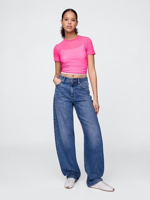 Mesh Cropped T-Shirt Product Image
