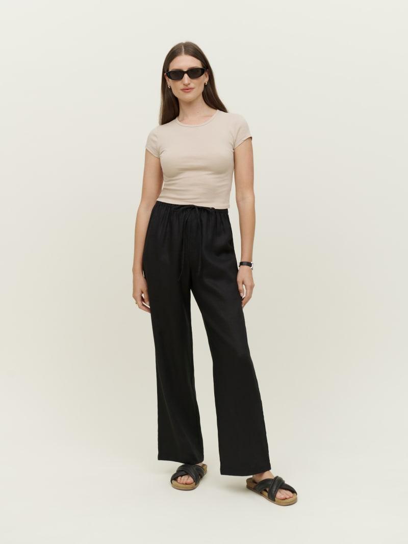 Petites Olina Linen Pant Product Image