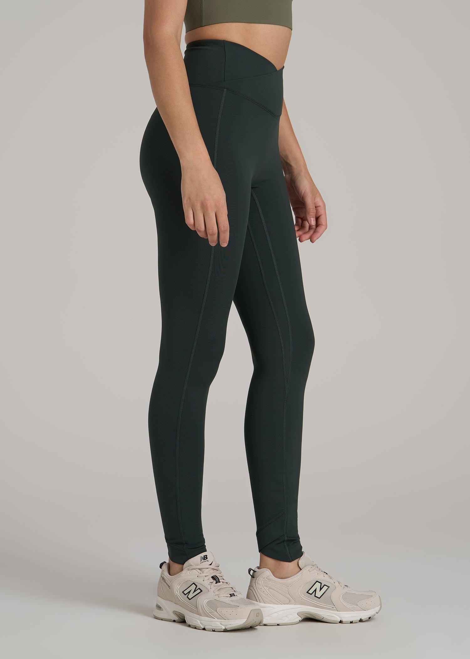 Balance Cross Over Leggings for Tall Women in Pine Grove Product Image