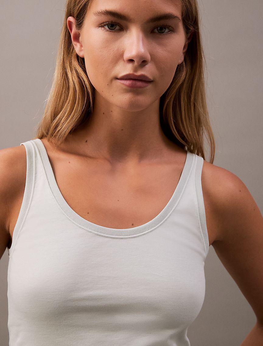 Soft Cotton Scoopneck Tank Top Product Image