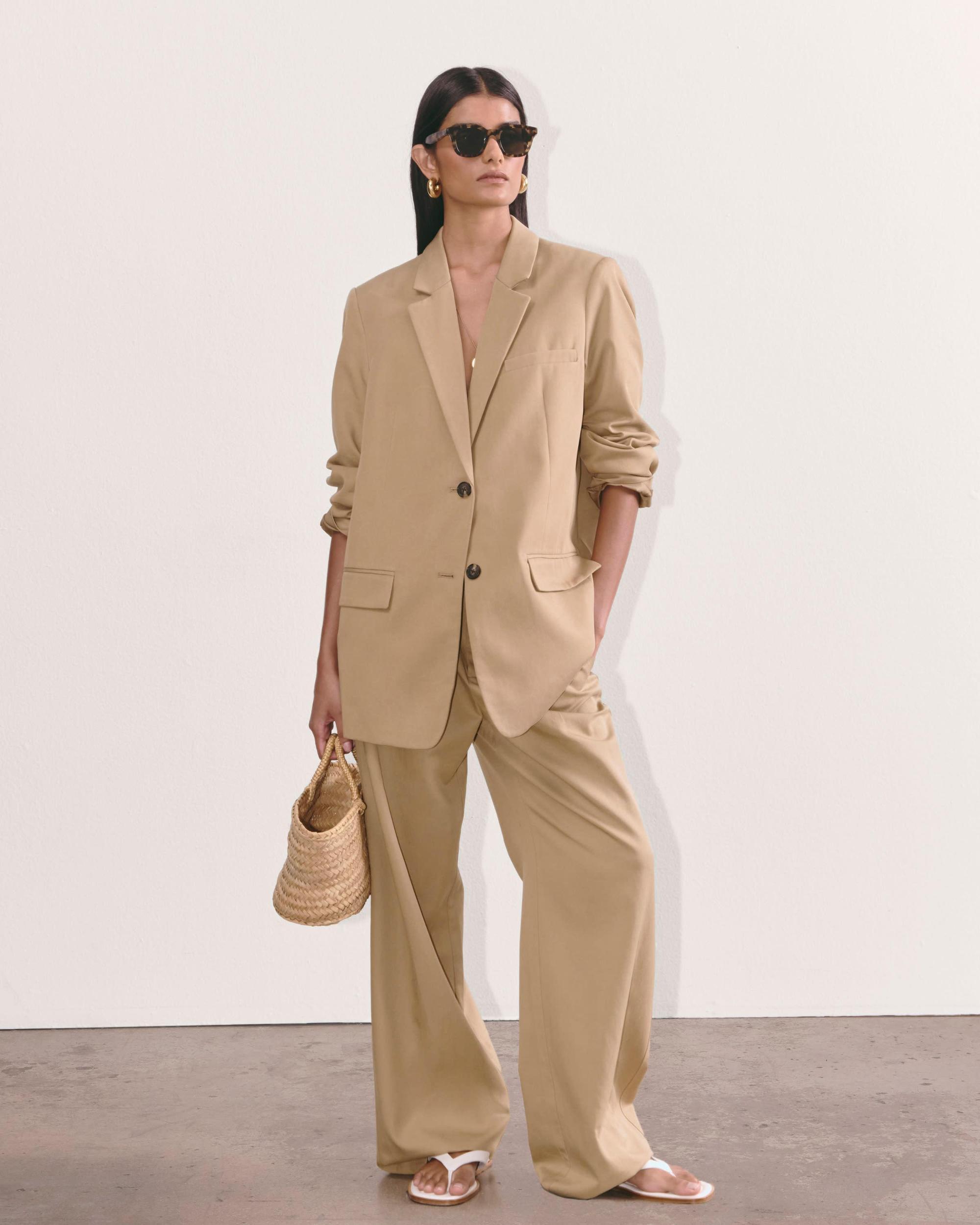 Womens Draper Pleated Pant in Buttersmooth by Everlane Product Image