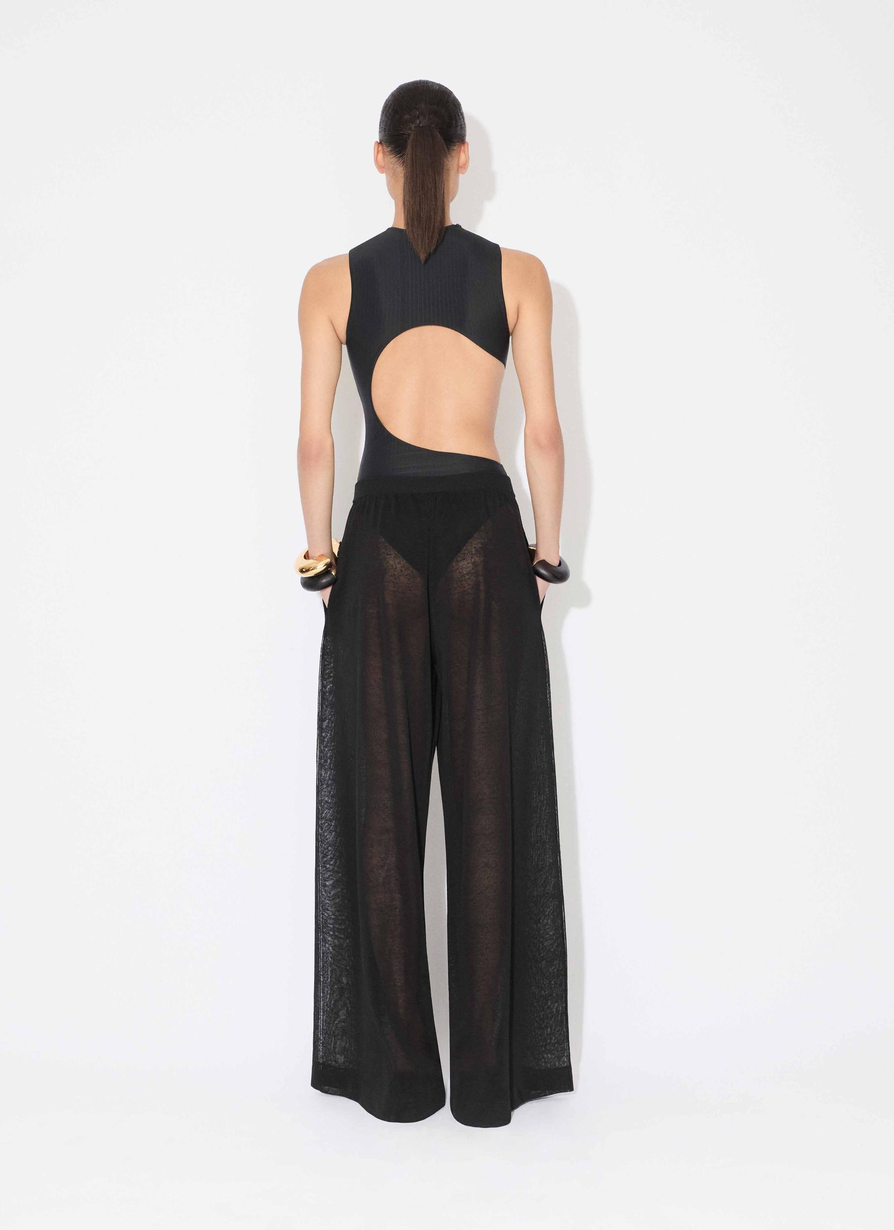BLACK CUT-OUT SWIMSUIT Product Image