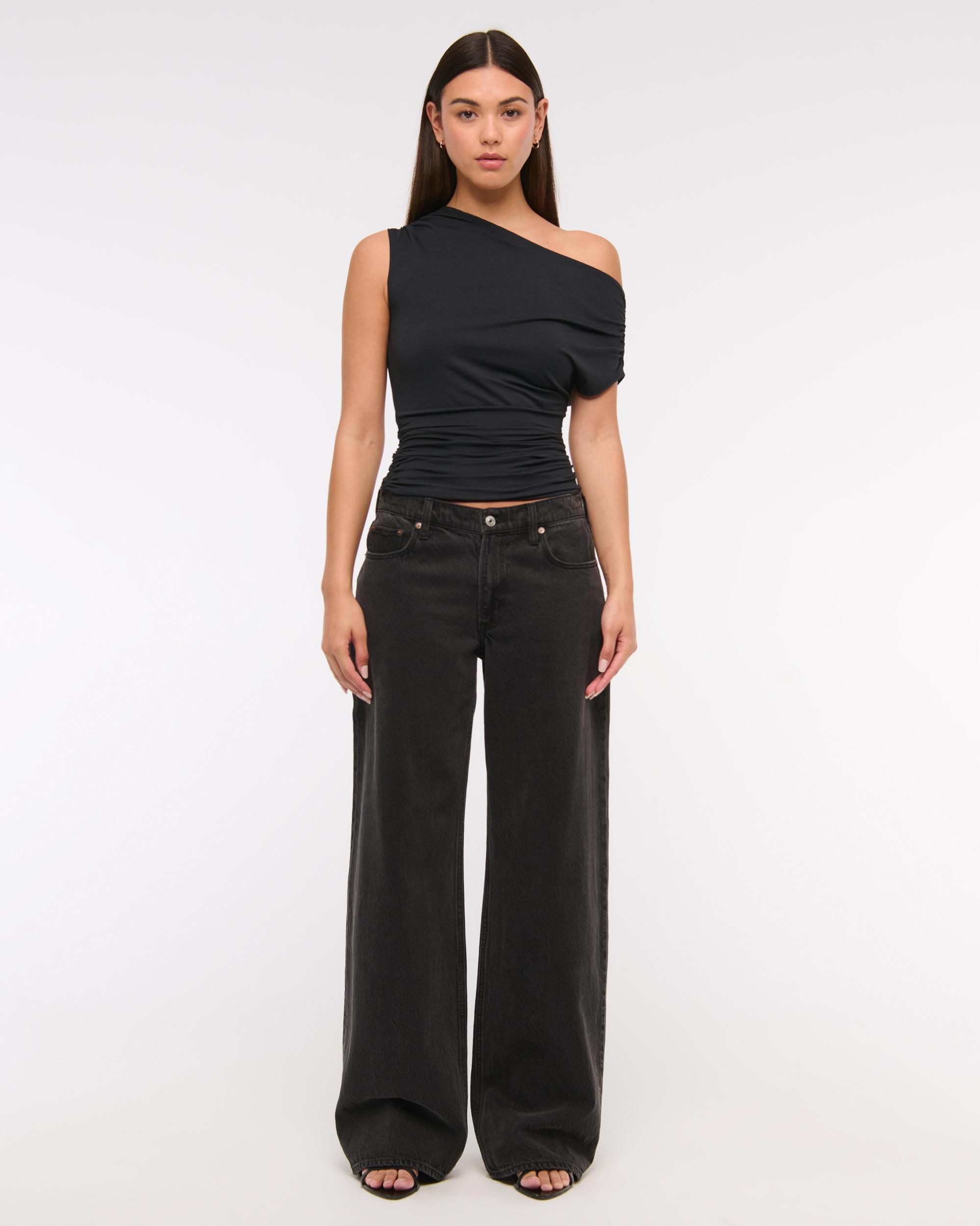Asymmetrical Draped Top Product Image