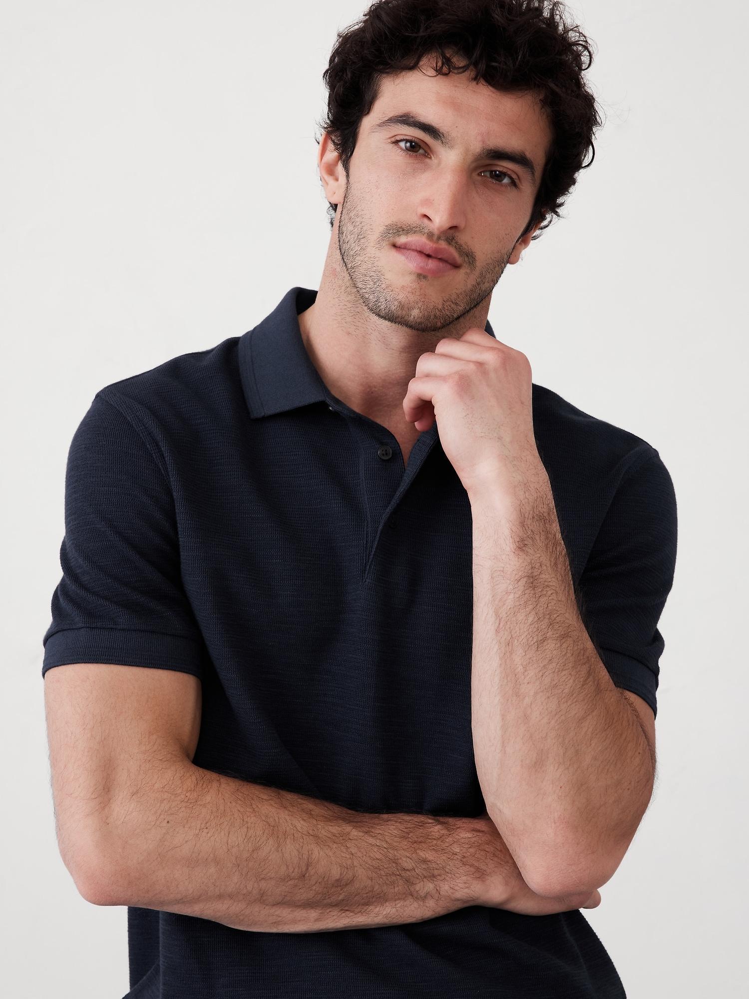 Textured Polo Product Image