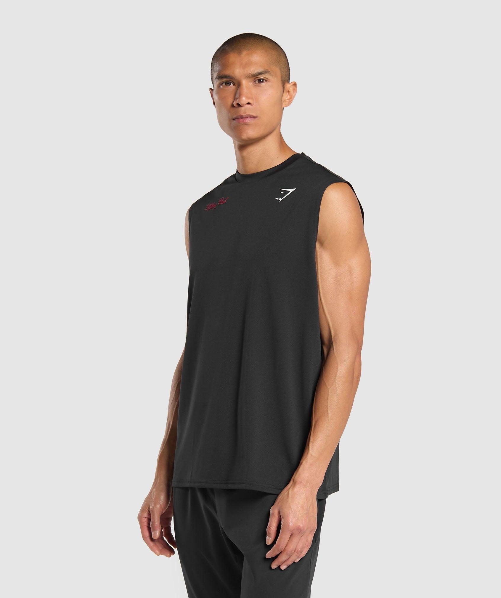 Script Graphic Cut Off Tank Product Image