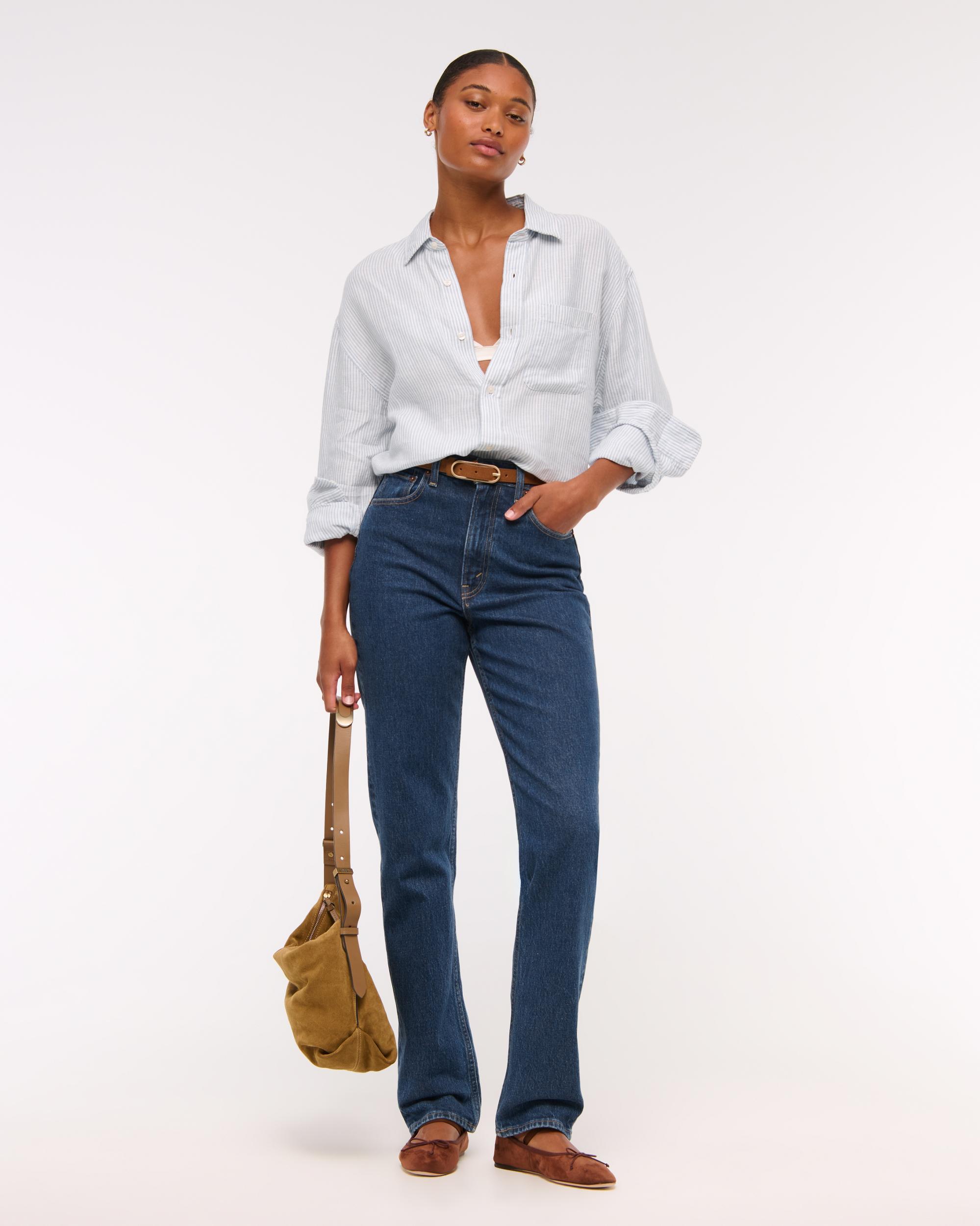 Curve Love Ultra High Rise 90s Straight Jean Product Image