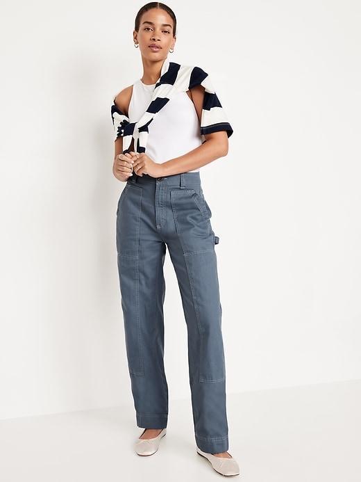High-Waisted Utility Pants Product Image