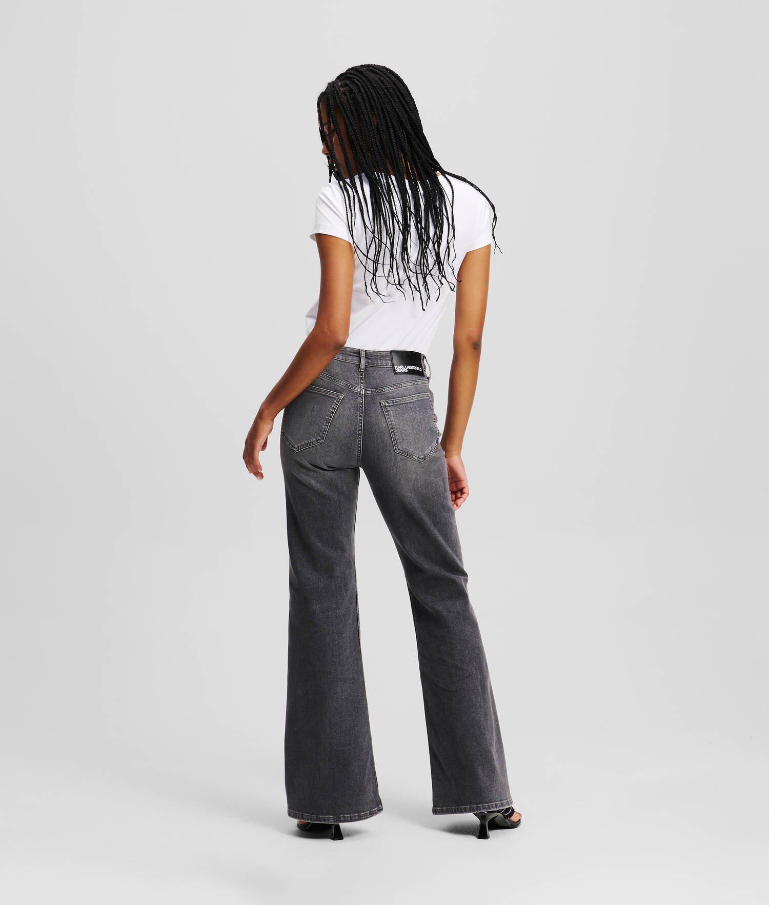 HIGH-RISE BUTTON-FLY FLARED JEANS Product Image