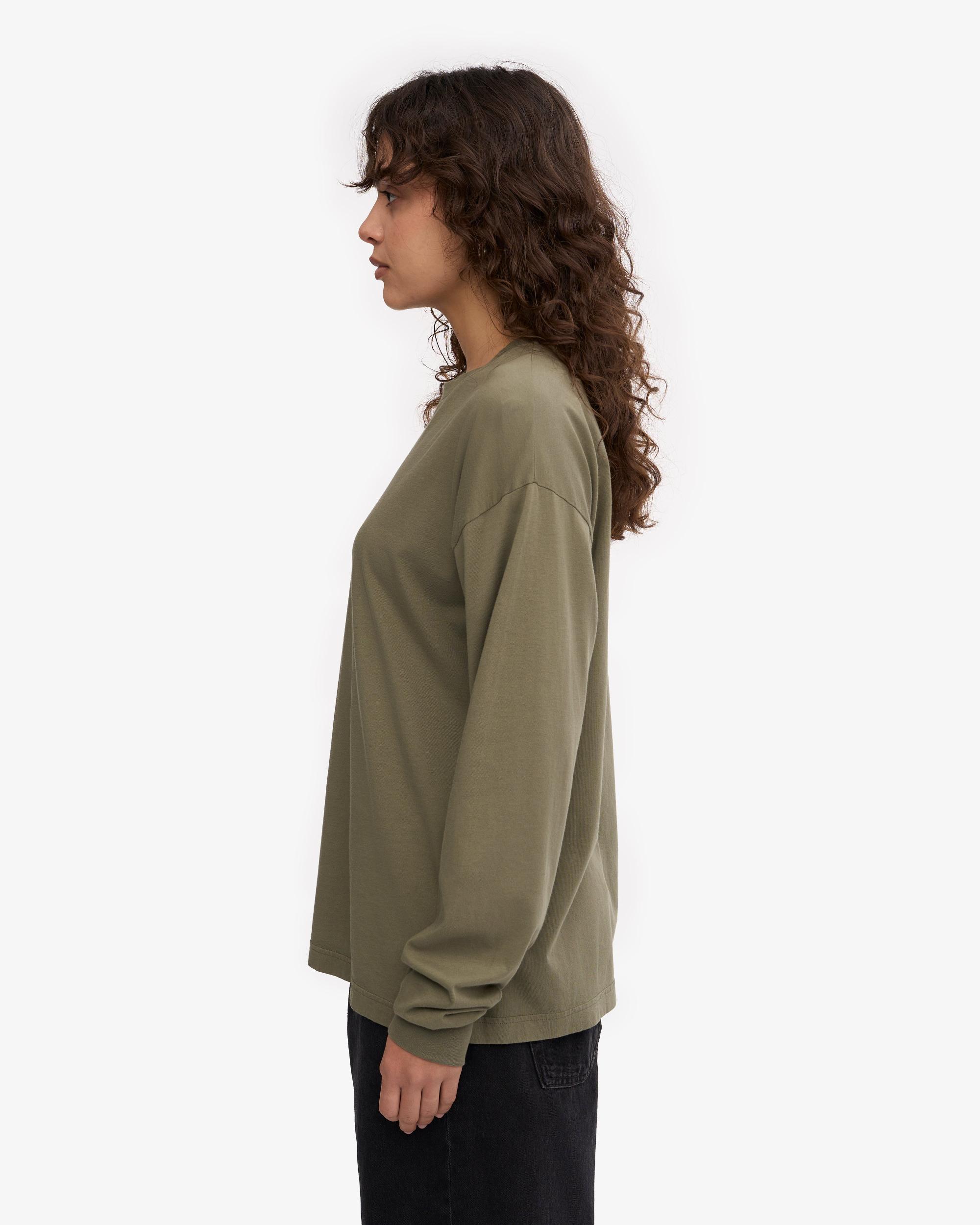 Oversized Organic LS T-Shirt - Neptune Blue Product Image
