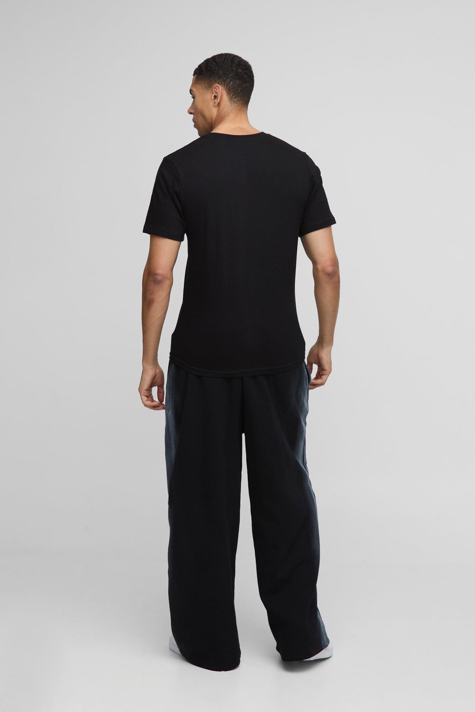 Wide Leg Washed Seam Sweatpants | boohooMAN USA Product Image