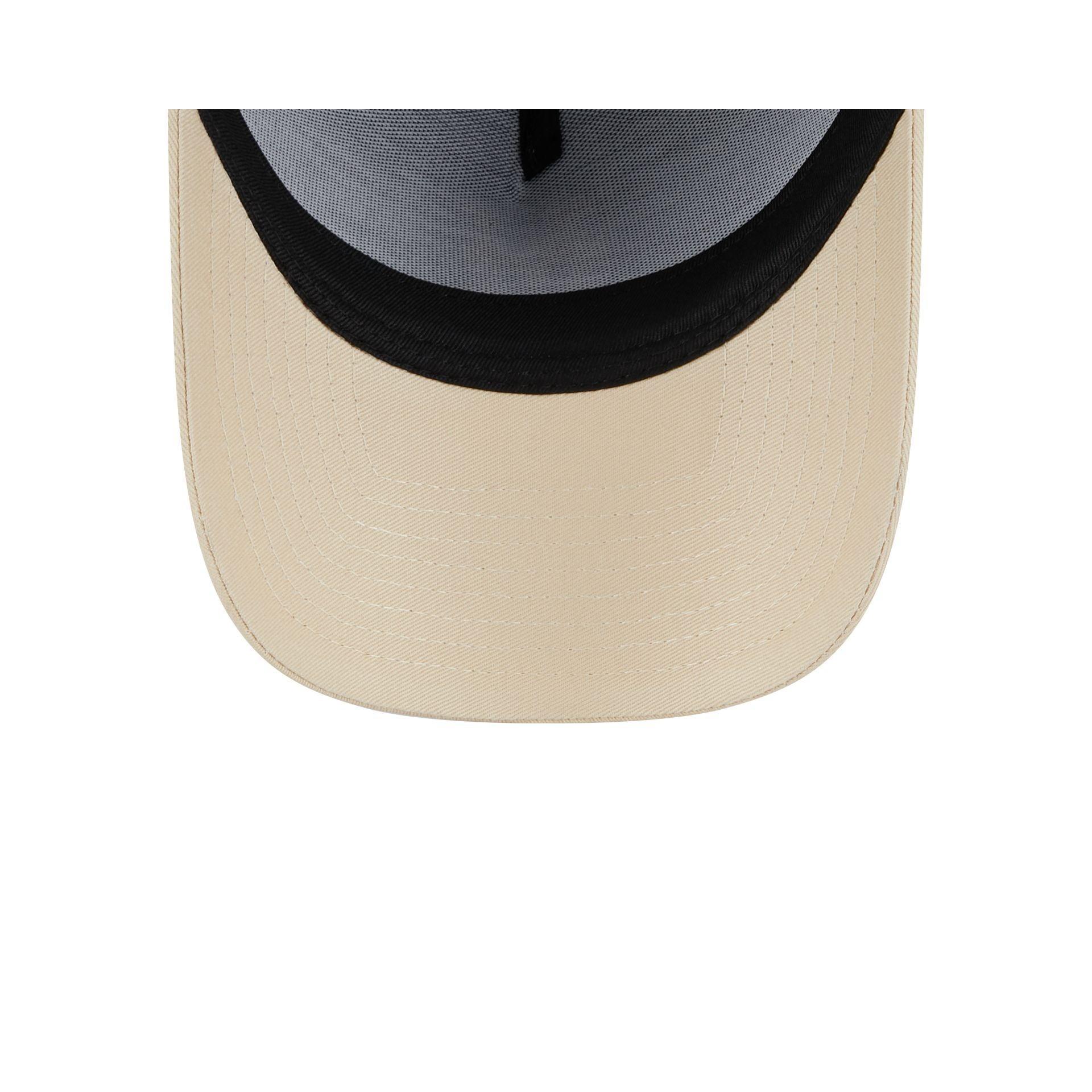 Chicago Bulls Moleskin Crown Navy 9FORTY A-Frame Snapback Hat Male Product Image