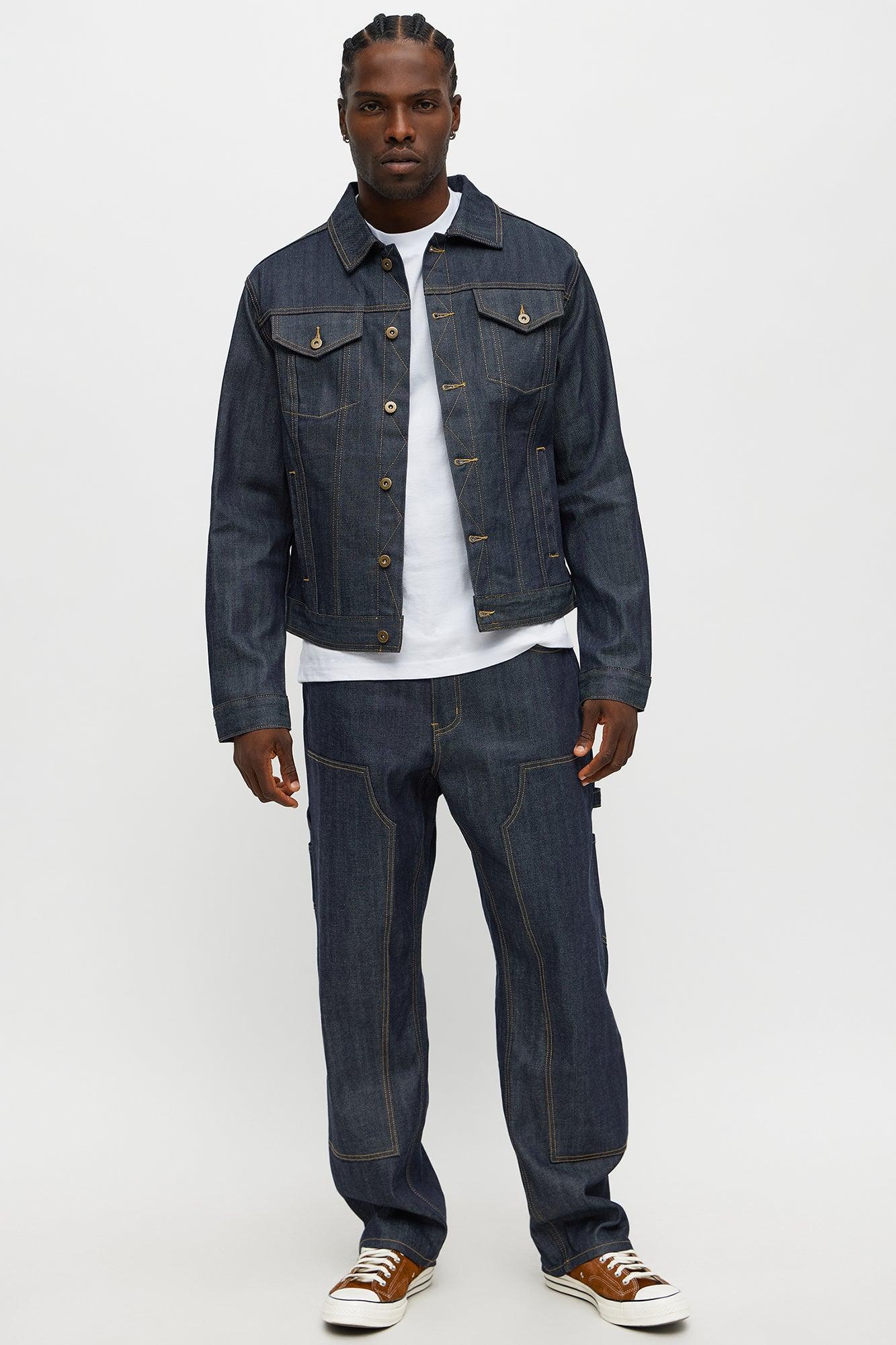Raw Selvedge Denim Jacket - Indigo Product Image