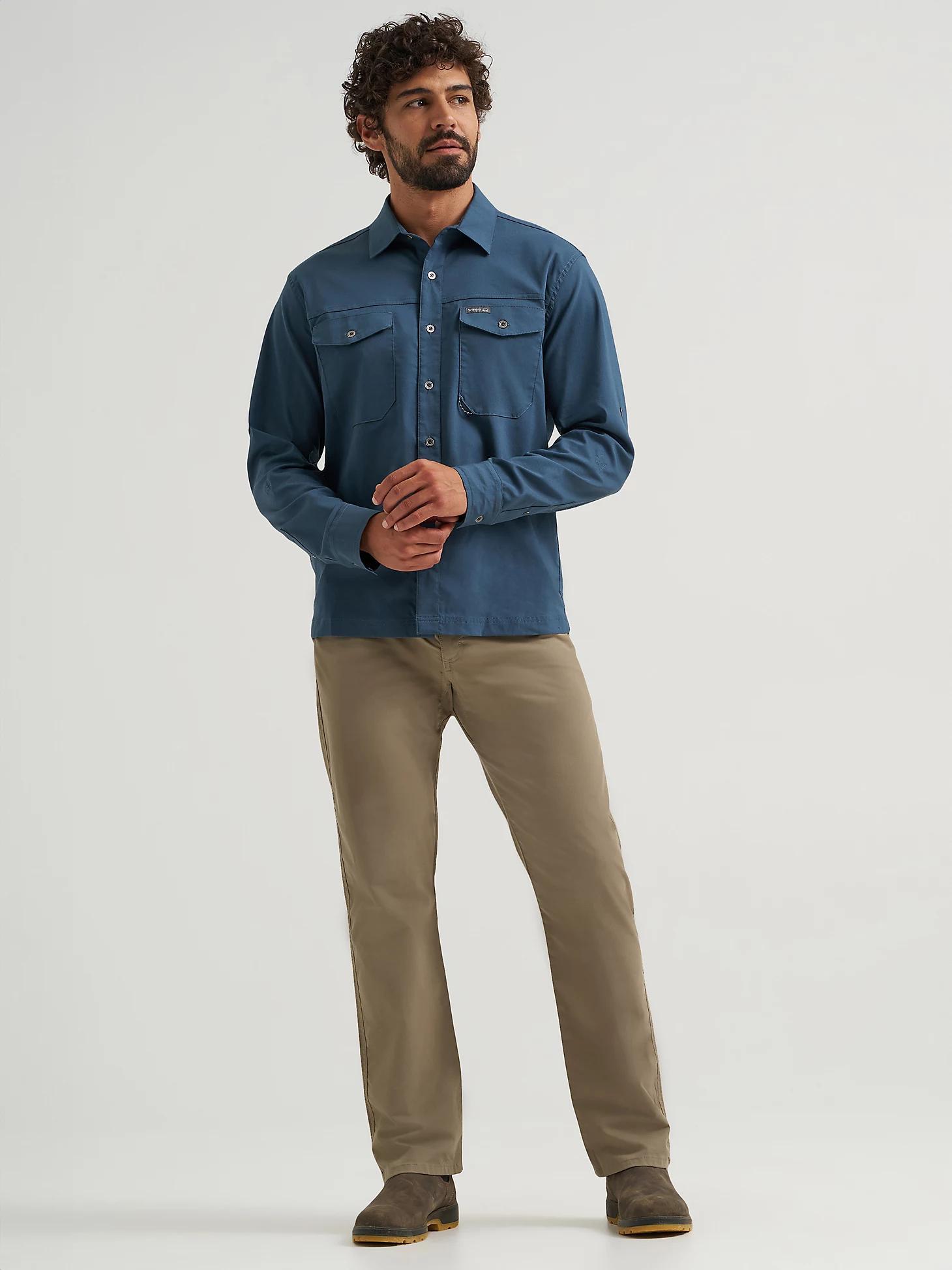 Men's Outdoor Stretch Solid Shirt | Men's SHIRTS | Wrangler® Product Image