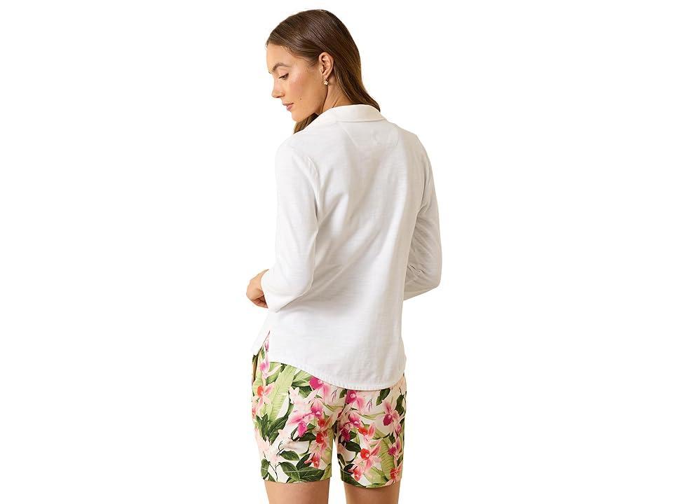 Tommy Bahama Ashby Isles Jersey Johnny Collar Women's Blouse Product Image