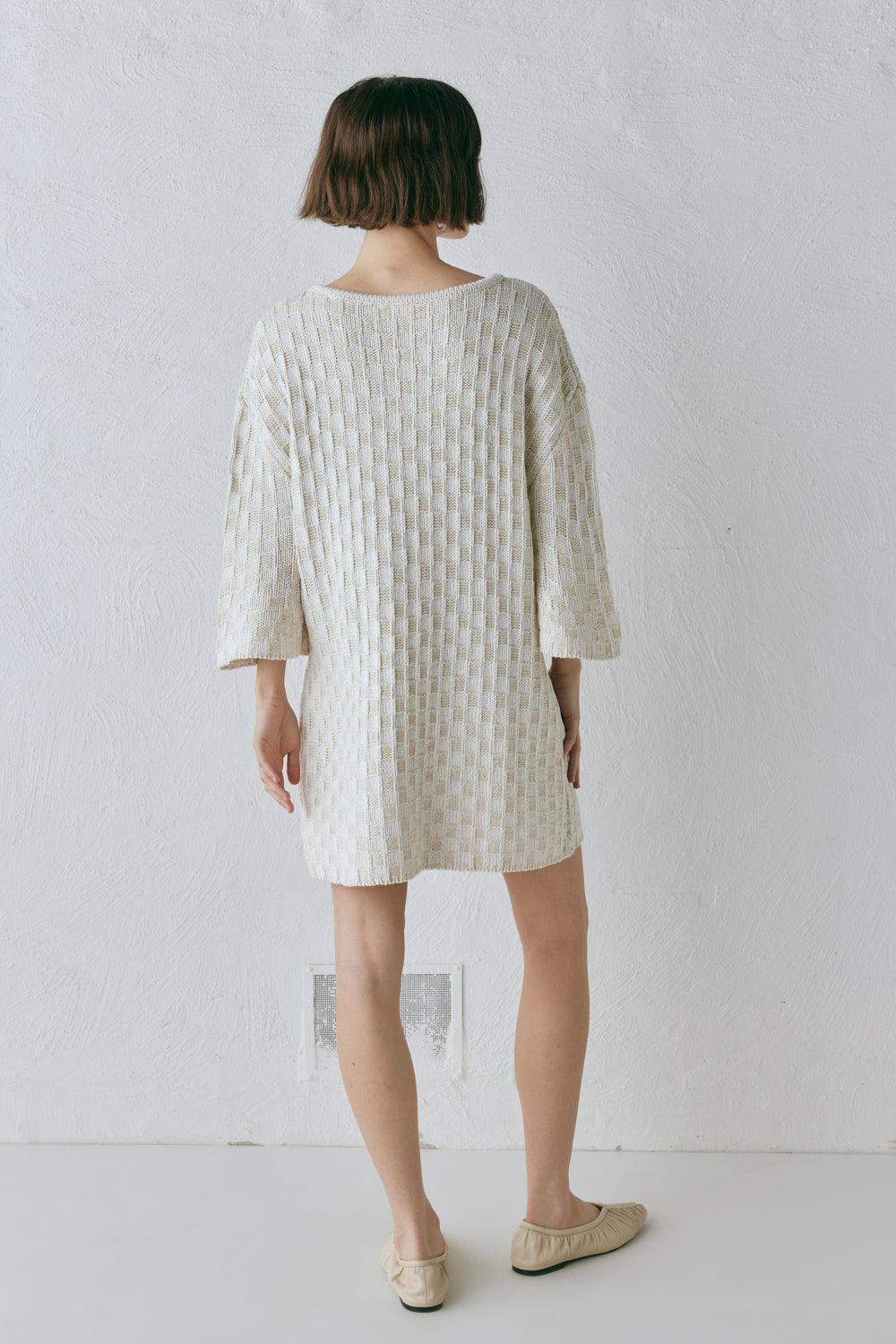 Pia Knit Tunic Cream Product Image