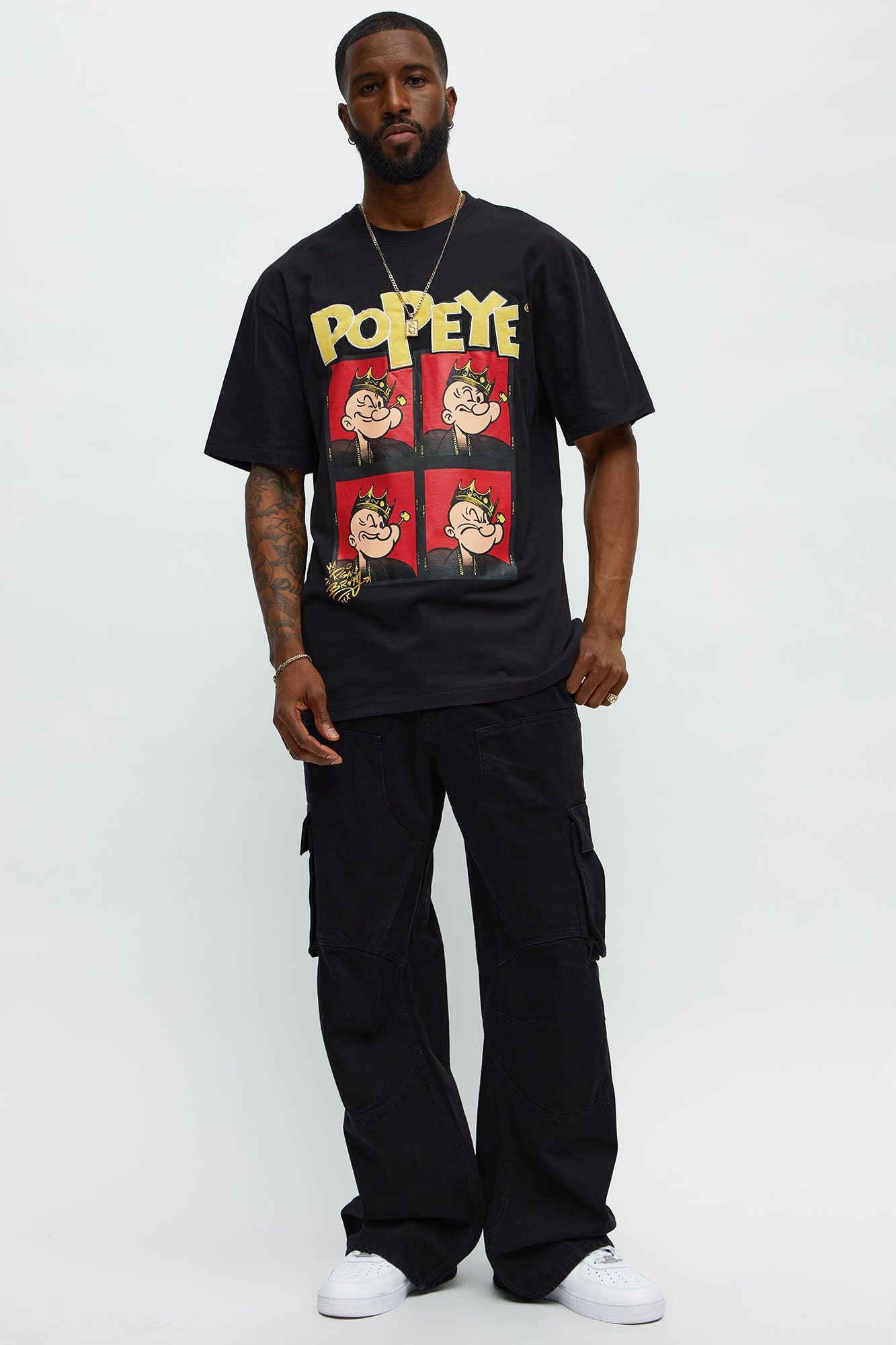 Popeye The King Short Sleeve Tee - Black Product Image