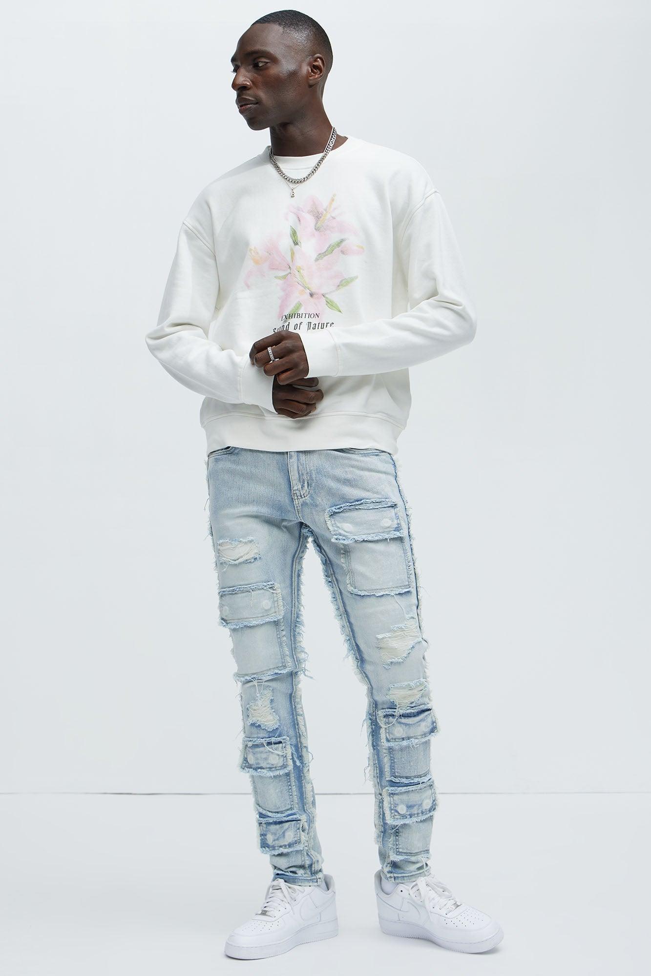 Put Me Through Cargo Slim Jeans - Light Wash Product Image