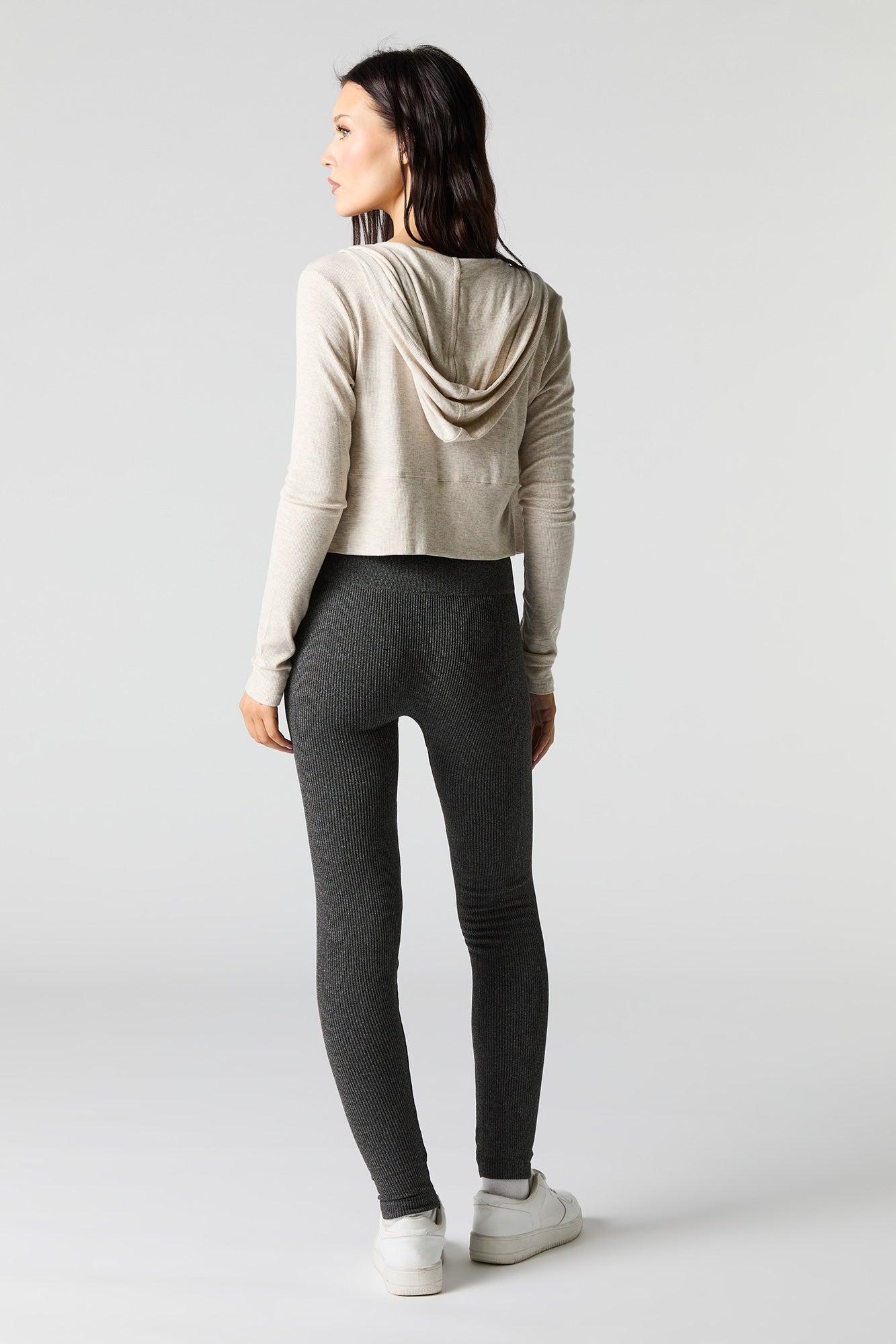 High Rise Seamless Ribbed Legging Female Product Image