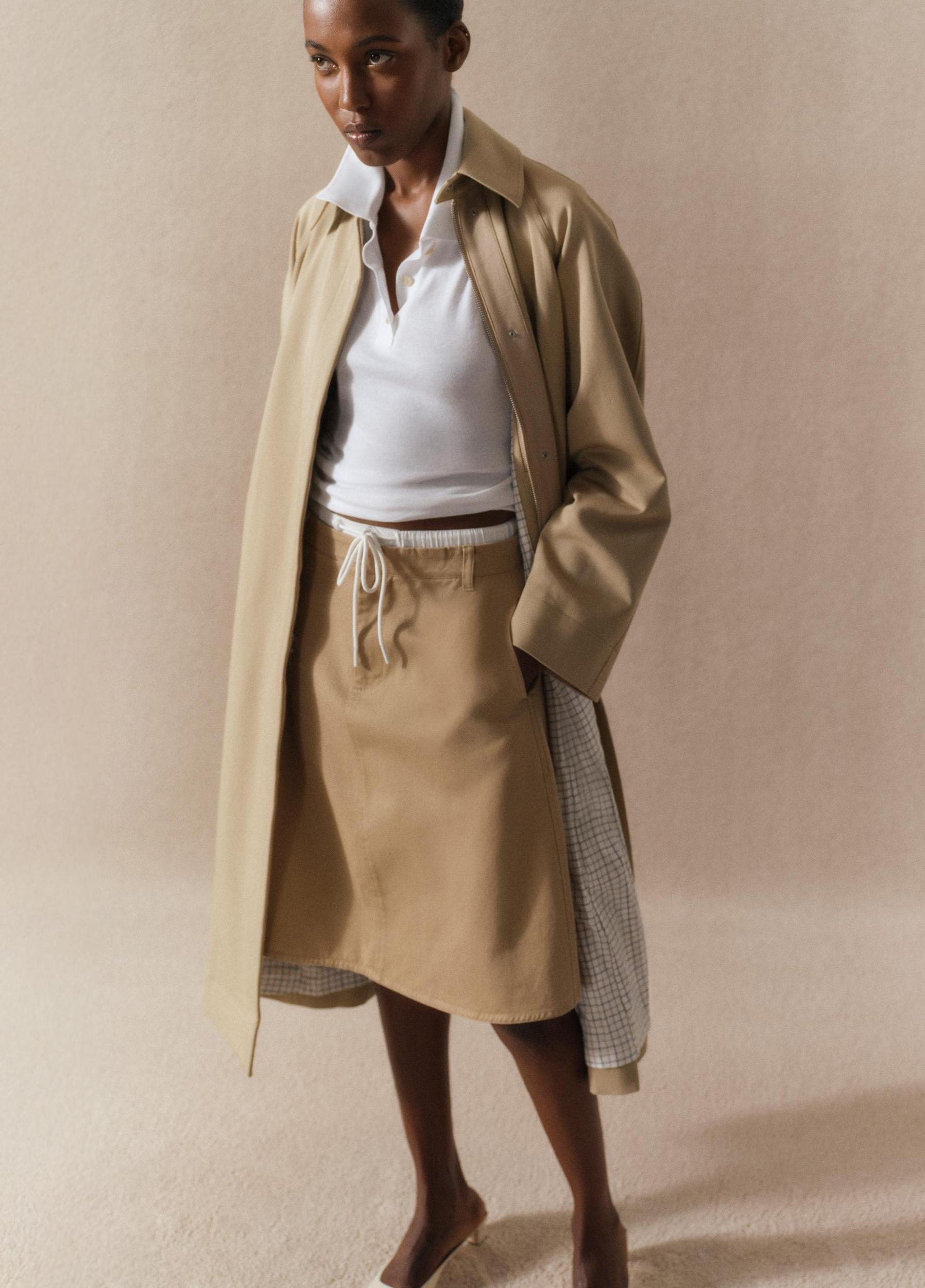 Cotton Utility Trench Coat Product Image
