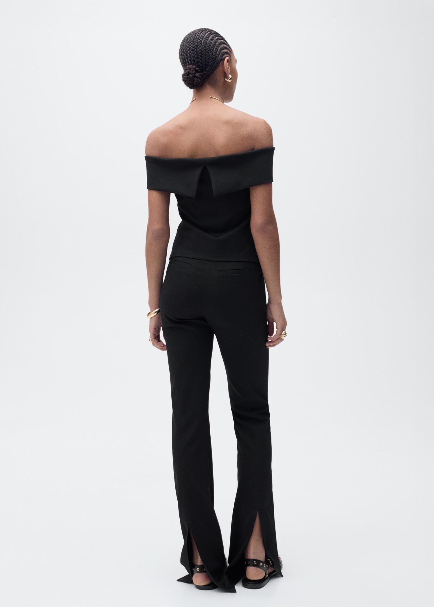 Off-shoulder top - Women | MANGO USA Product Image