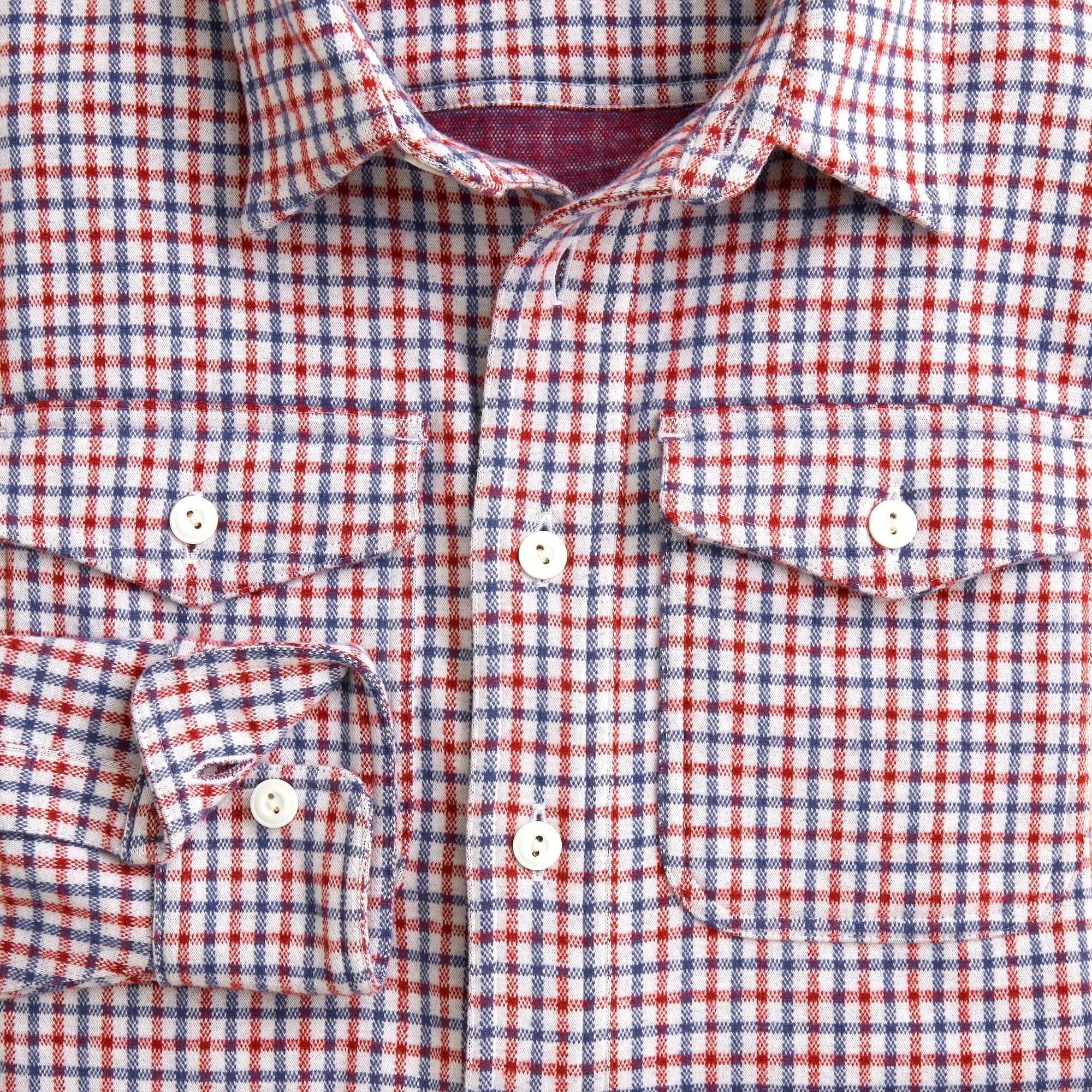 Seaboard soft-knit shirt in plaid Product Image