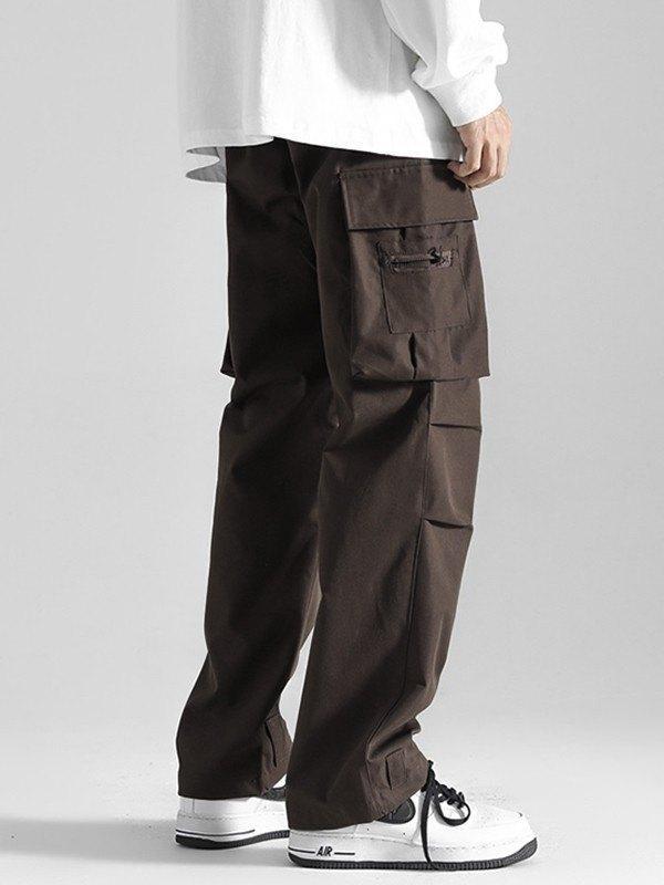 Men's Ruched Vintage Straight Cargo Pants Product Image