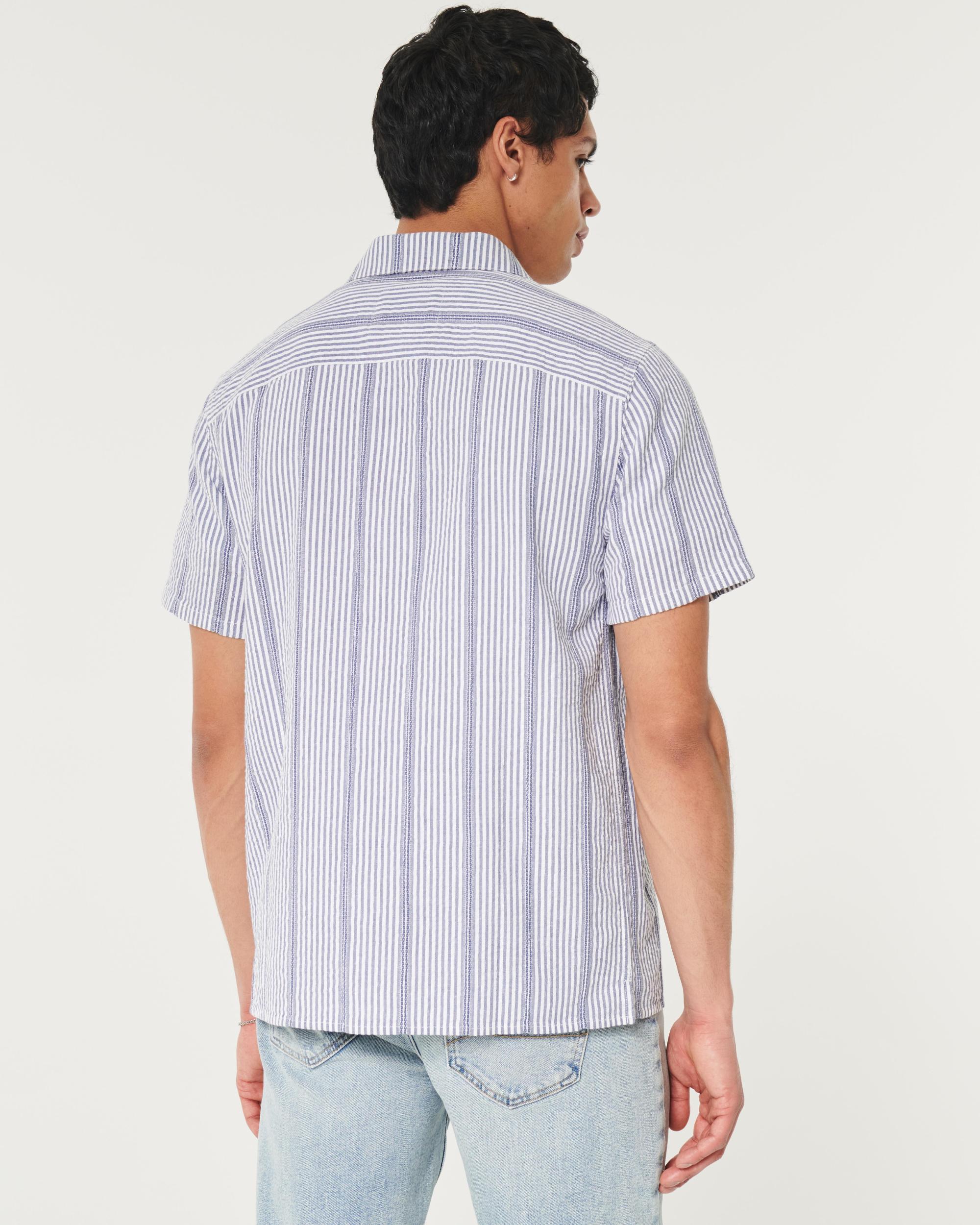 Short-Sleeve Striped Shirt Product Image