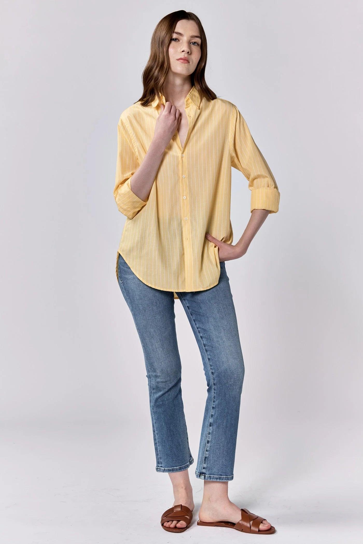 Lolita Button Up Longe SLeeve Boyfriend Fit Shirt Product Image