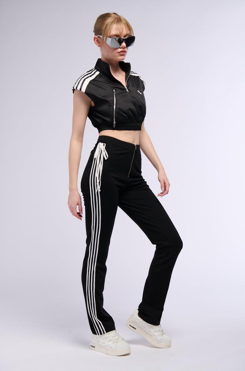 MALIA SIDE STRIPE STRAIGHT LEG PANT Product Image