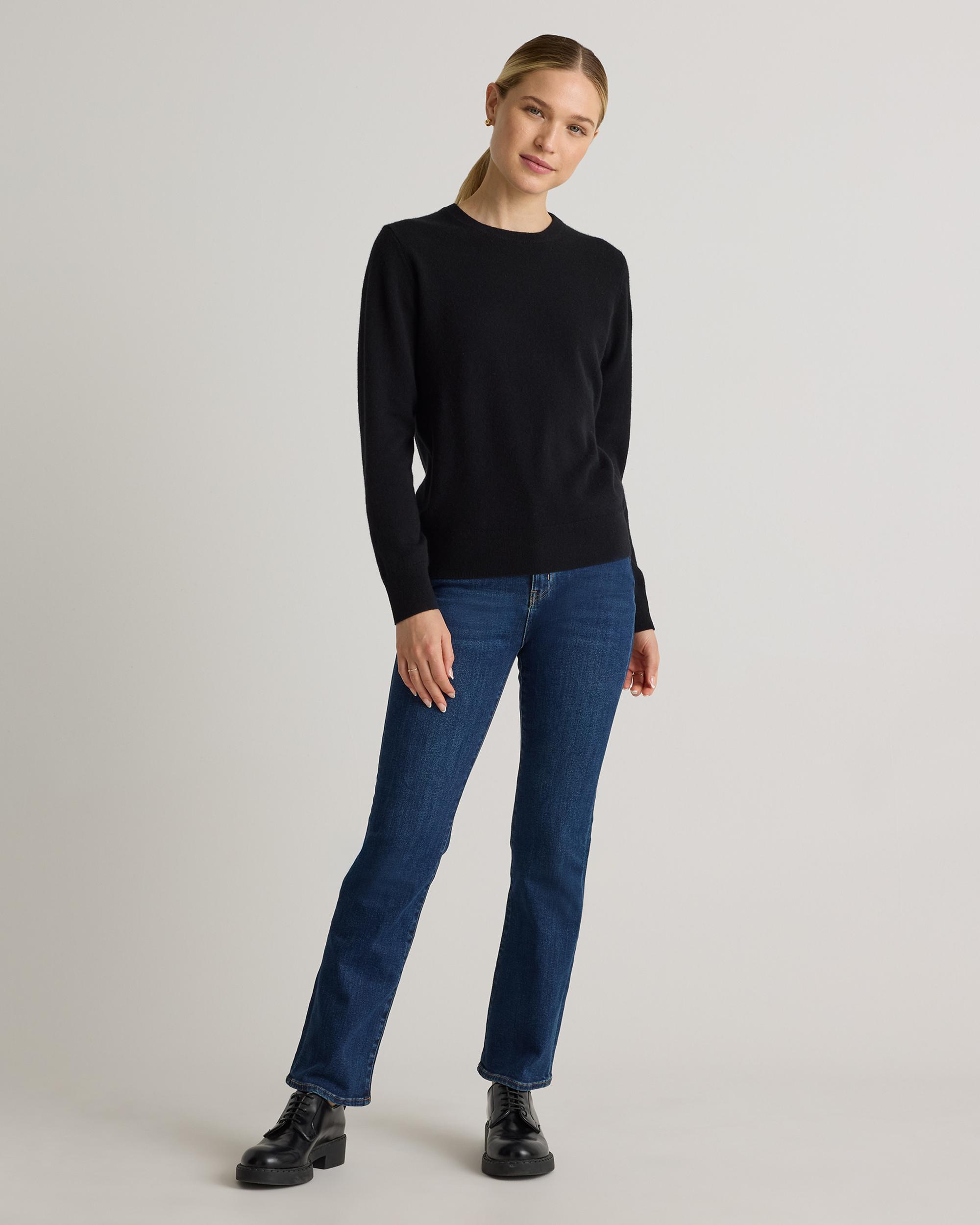 Women's Quince | The Classic Cashmere Crew | 100% Grade A Mongolian Cashmere - Size XS Product Image