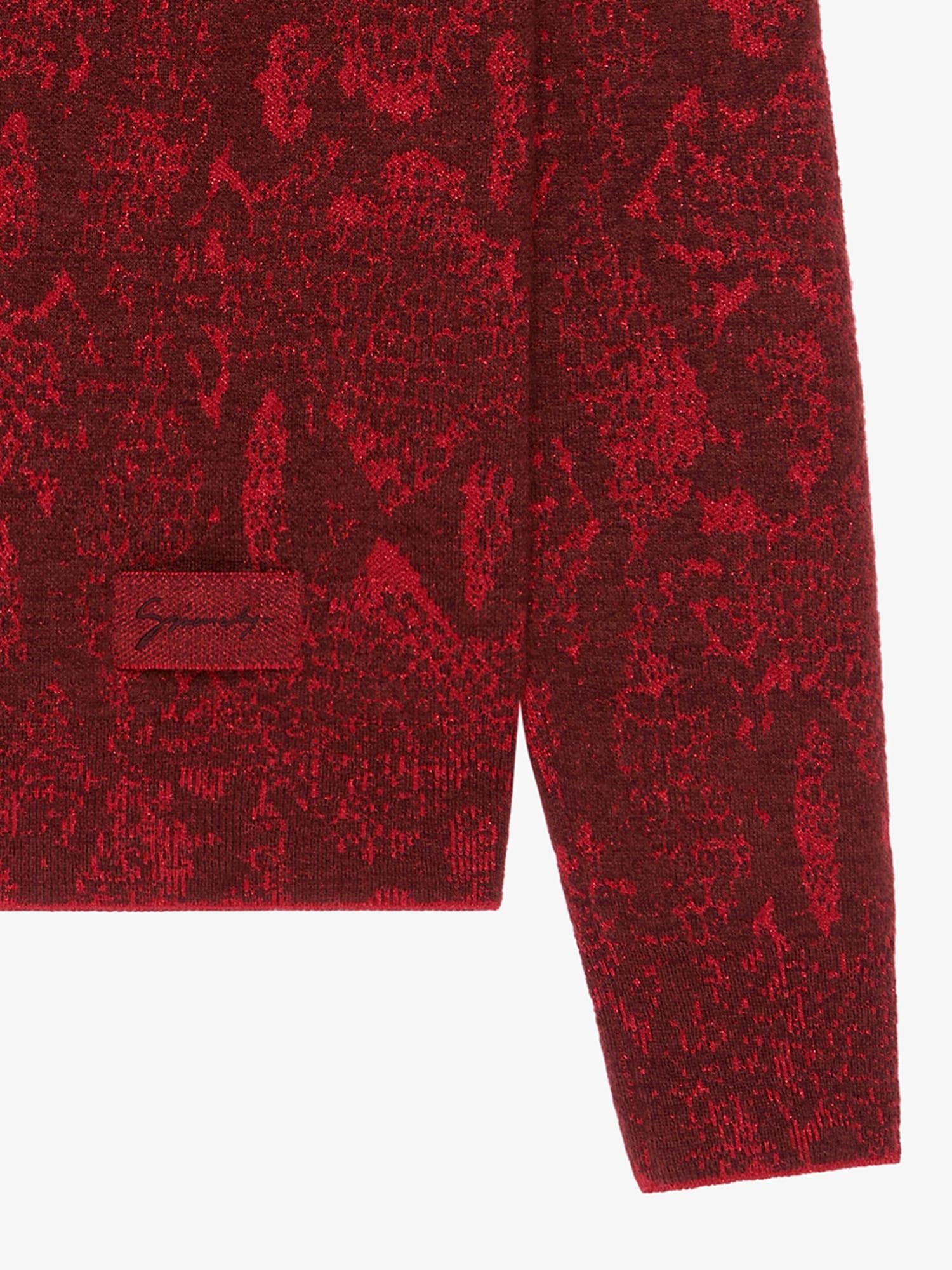 Sweater in snake jacquard Product Image