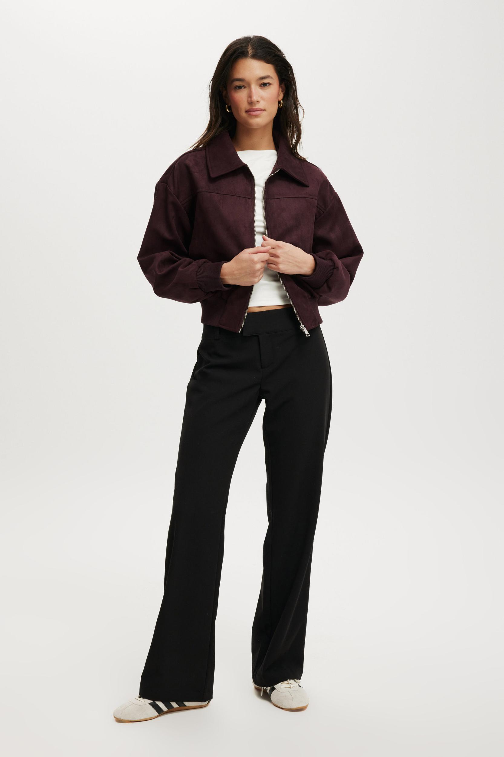 Sophie Faux Suede Bomber Product Image