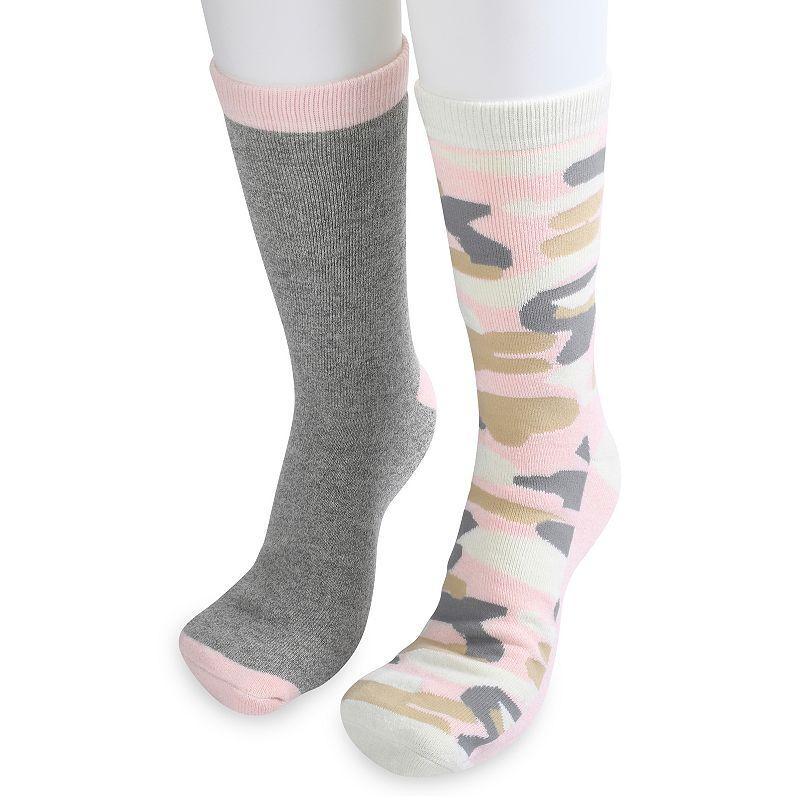 Women's GaaHuu 2 Pack Cushioned Thermal Socks, Size: 9-11, Natural Reindeer Product Image