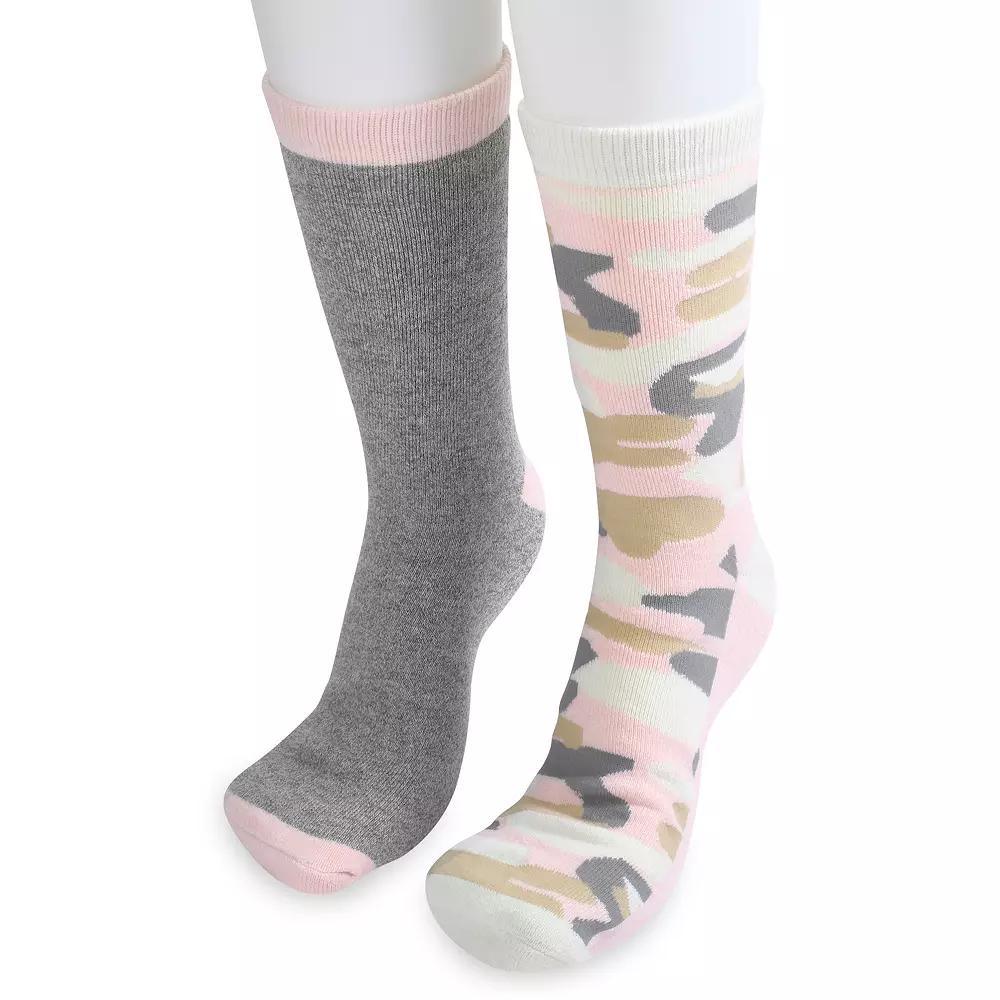 Women's GaaHuu 2 Pack Cushioned Thermal Socks, Size: 9-11, Natural Reindeer Product Image