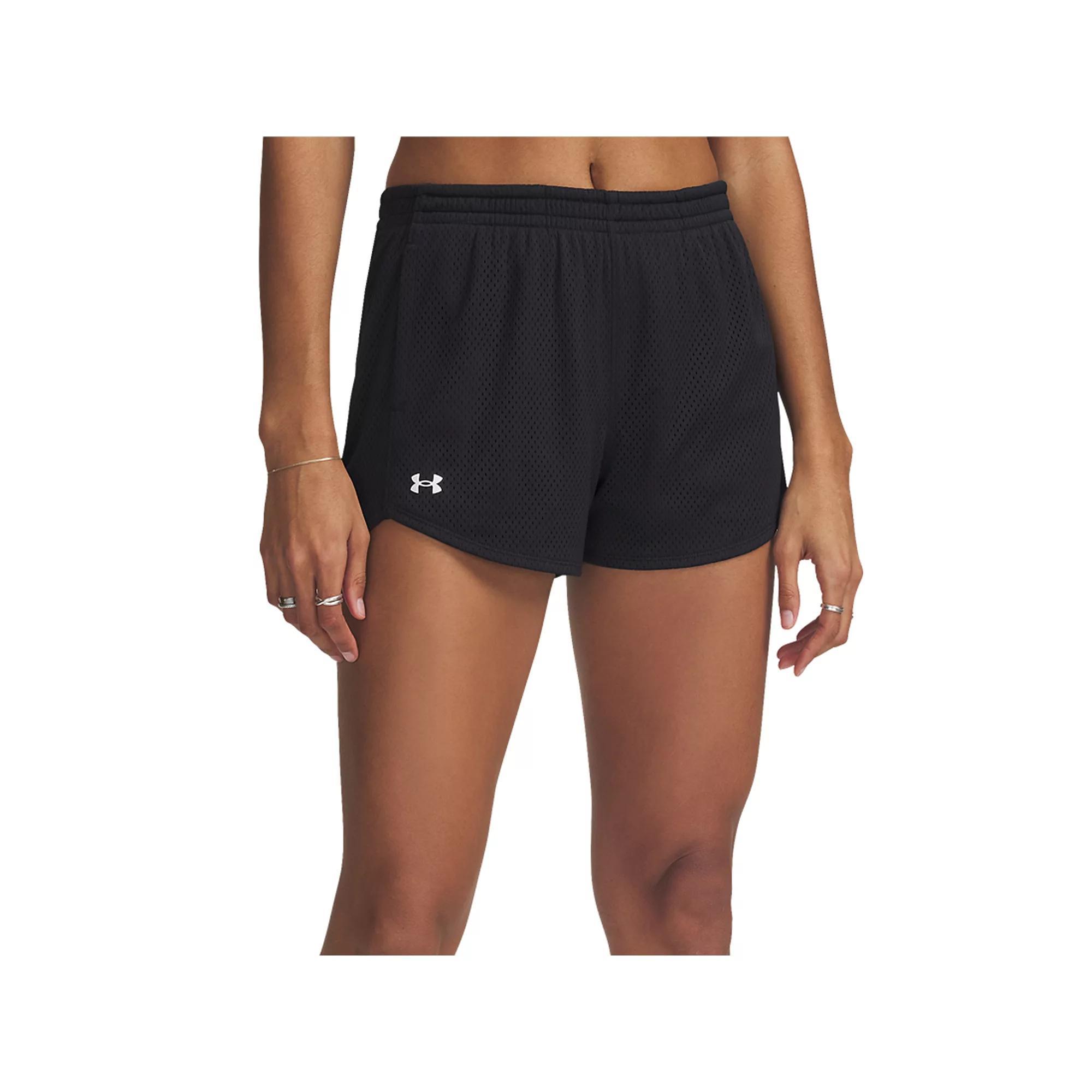 Women's Under Armour Tech™ Play Up Mesh Shorts, Size: Large, Black Product Image