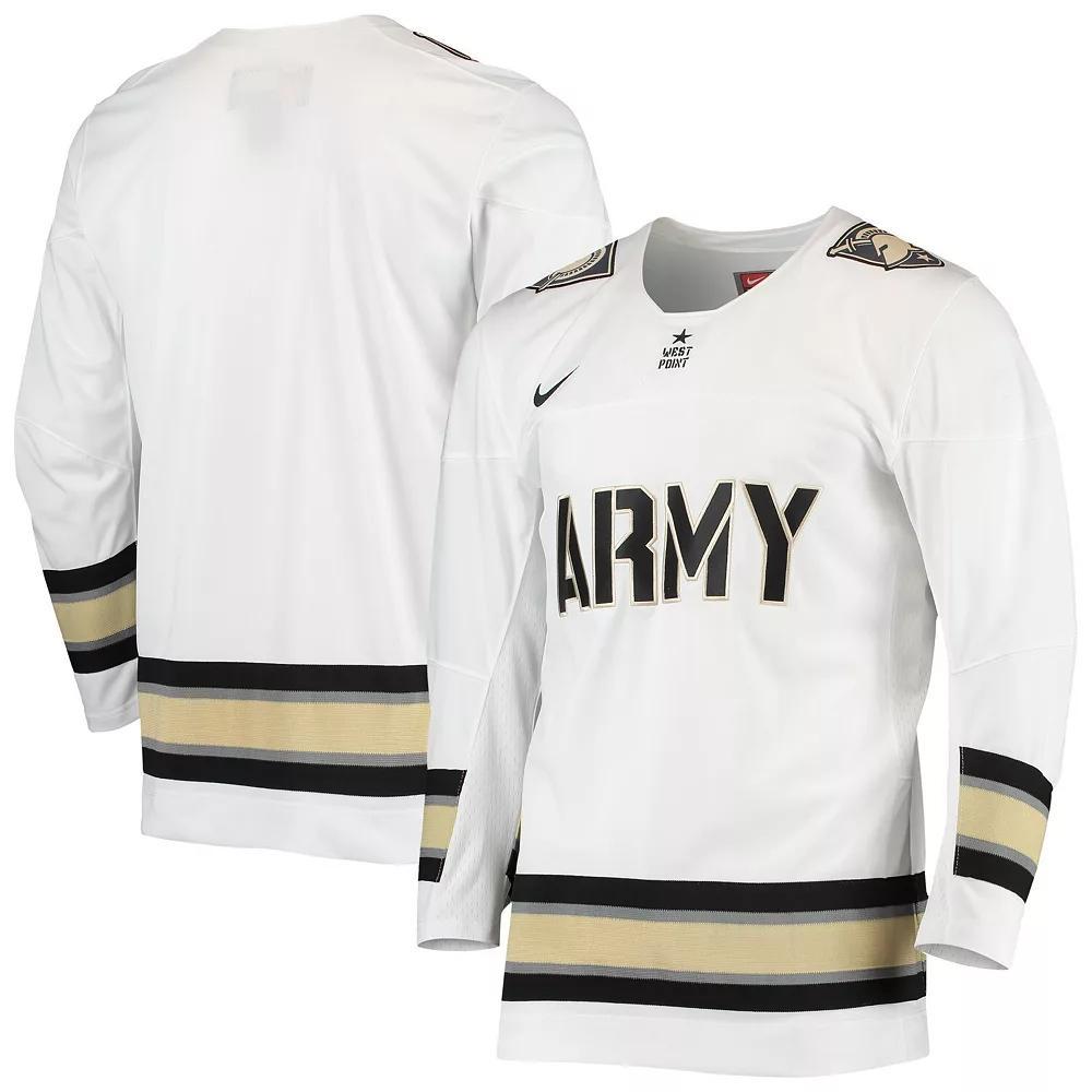 Men's Nike White Army Black Knights Replica Hockey Jersey, Size: Large, Nc2 White Product Image