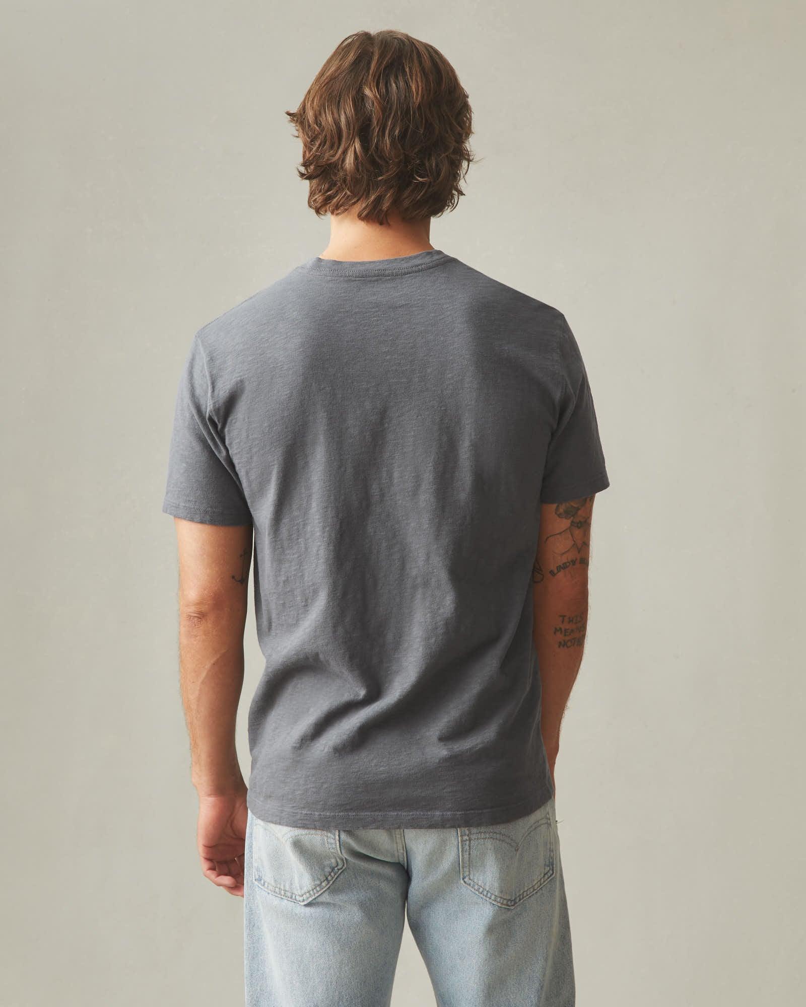 Men's Premium Slub V-Neck Tee - Iron Product Image